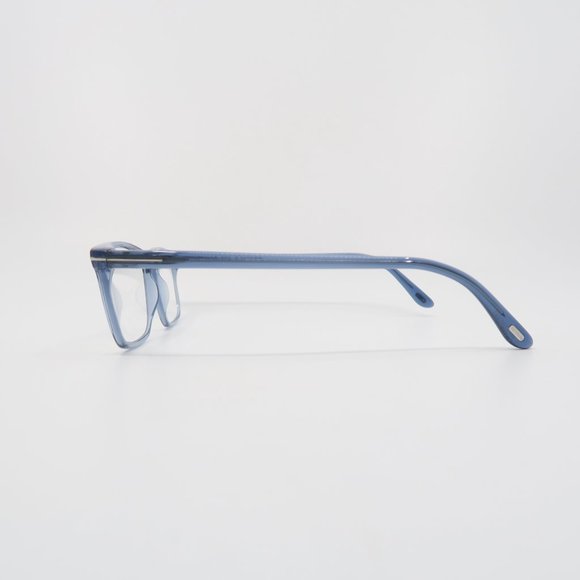Tom Ford TF 5735-B 090 New Transparent Blue/Blue Light Block Eyeglasses with box - Picture 4 of 7